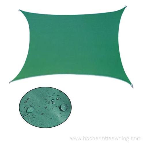 Green Rectangular 3x4m Waterproof sun shade Sail